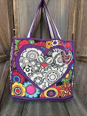 Brighton Love Grove II Large Floral Canvas Tote, Tom Clancy